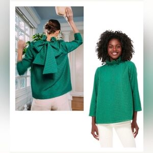 Tuckernuck Emerald Ruffle Blouse - Sz S